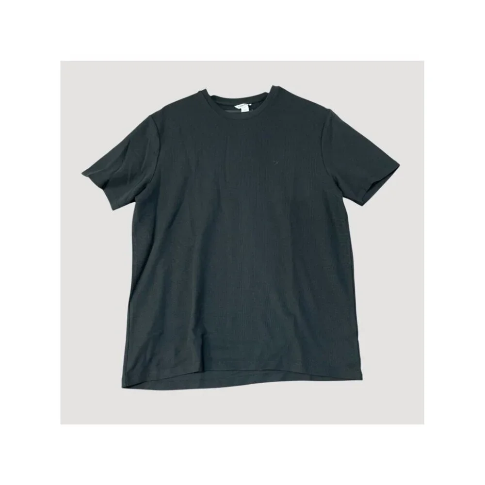 NWOT Calvin Klein Men's Black T-Shirt L Cotton Blend Crew Neck